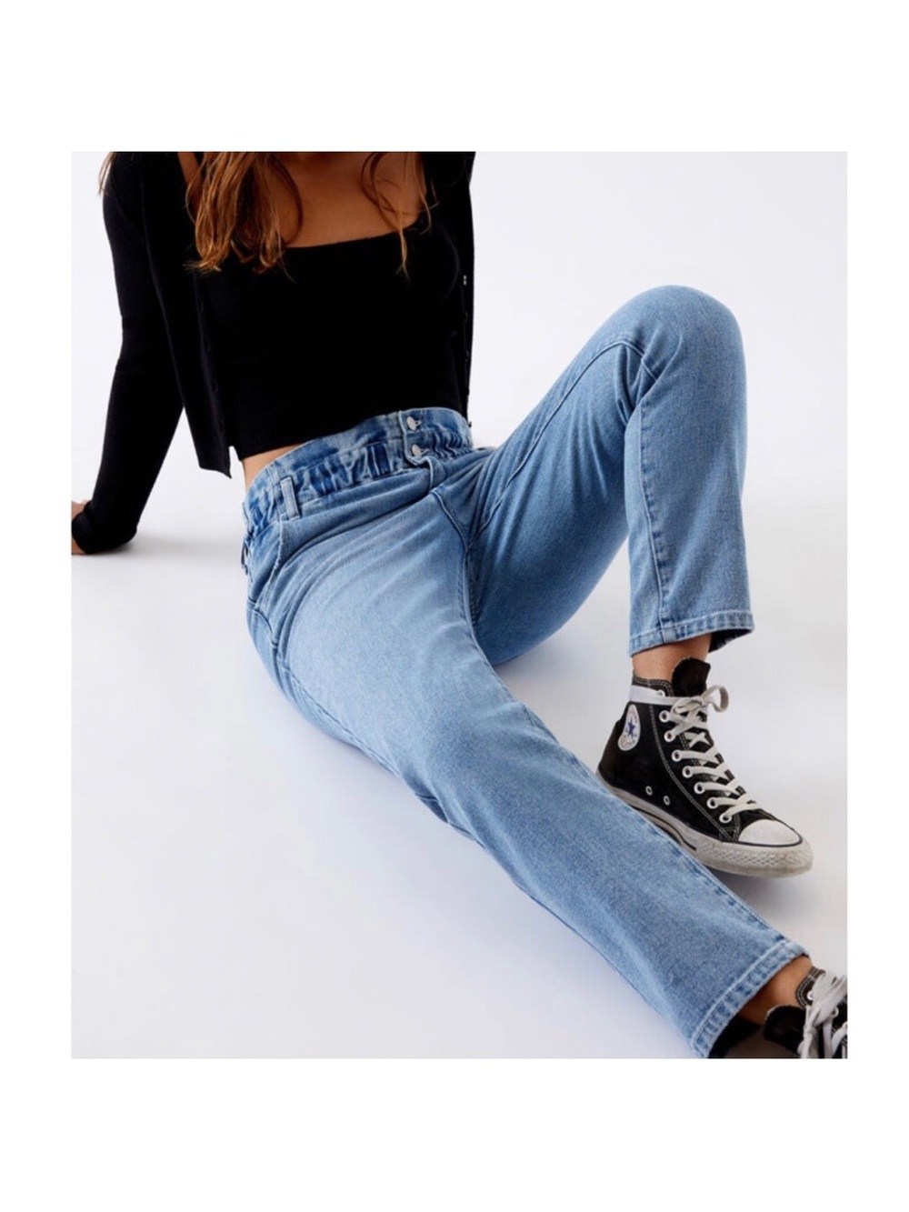 PacSun paper bag mom jeans 26
